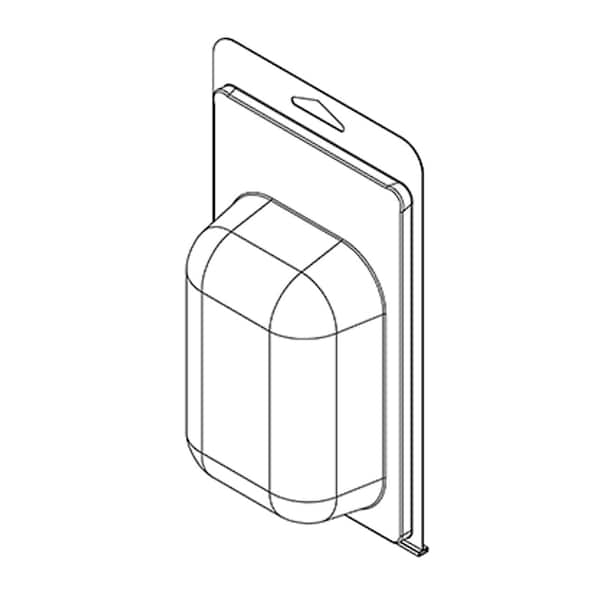 Visipak Thermoform-CLAMSHELL-#405 / #106-8.250-4.938-4.750-3.063-1.688-0.015-CLEAR, 300PK 405TF - main